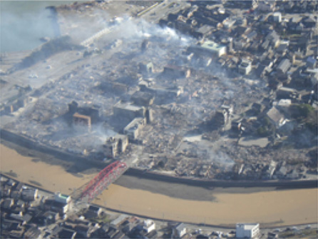 写真：消失区域航空写真